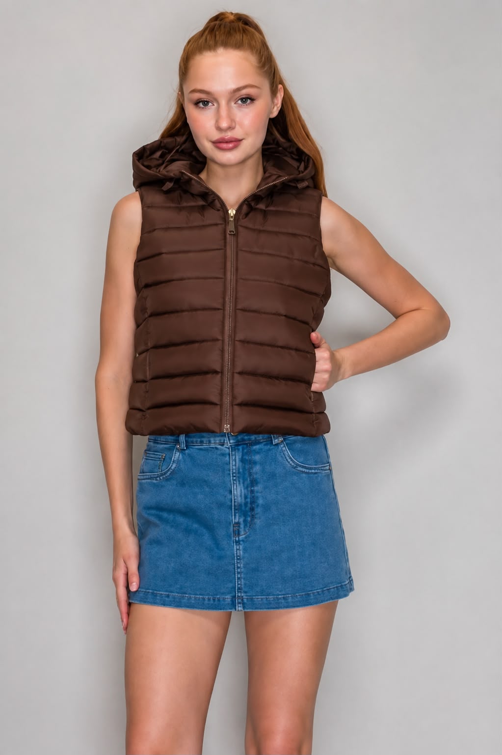 Women's Hooded Puffer Vest