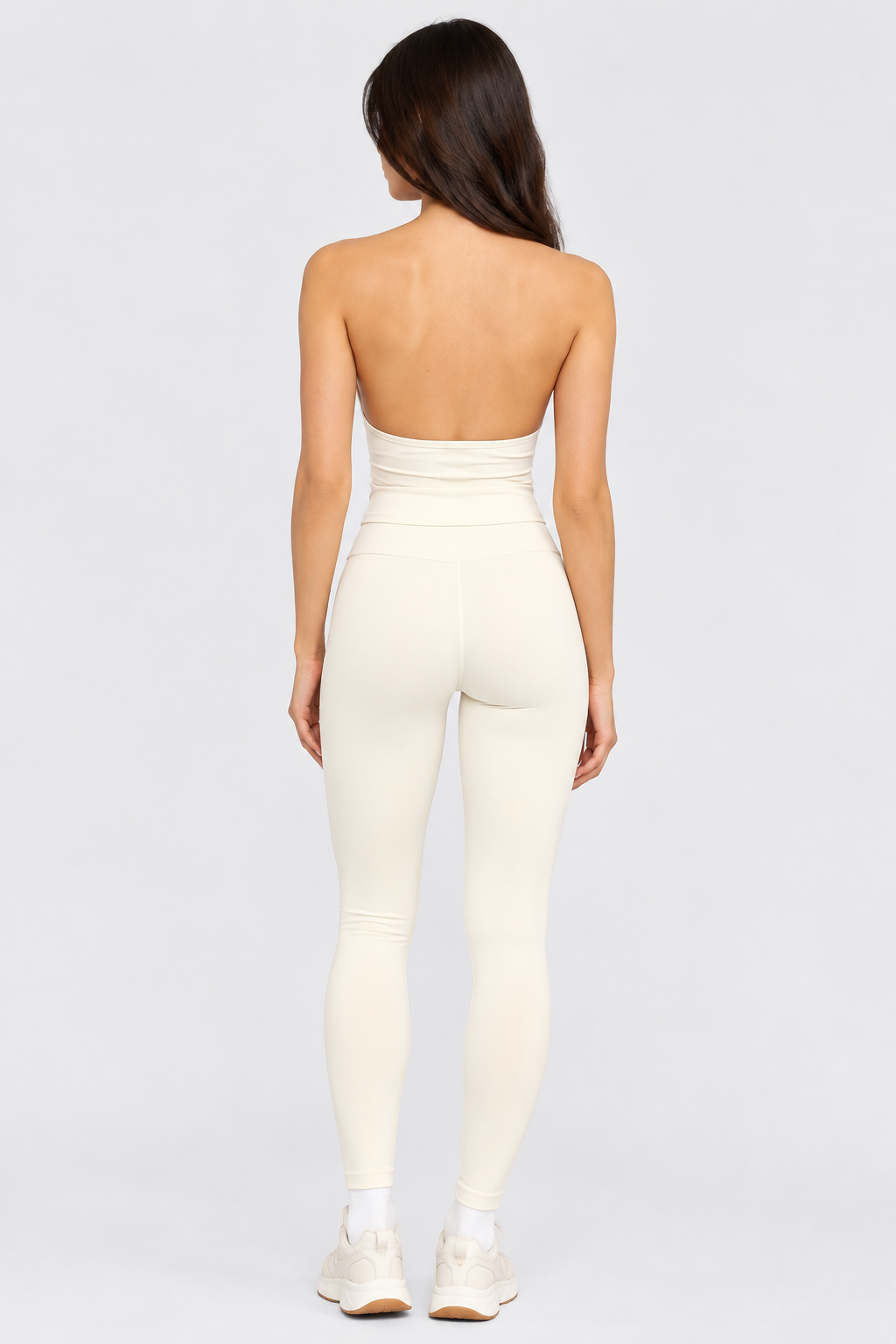 CONJUNTOS DE 2 PIEZAS: TOP HALTER Y PANTALONES DE YOGA LEVANTA GLÚTEOS