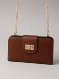 Brown Chain Crossbody Bag